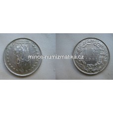 1 Frank 1961 B Švýcarsko